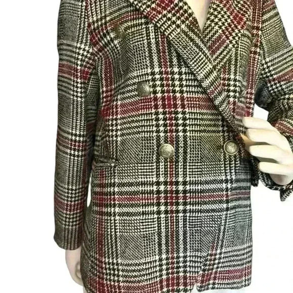Bagatelle Collection Plaid Blazer Multicolored. - Picture 3 of 14